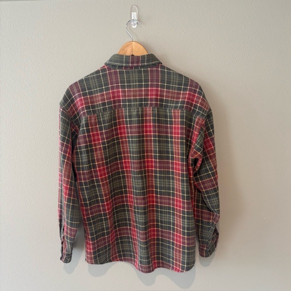 VINTAGE WOOLRICH Red Plaid Button Up Shirt Unisex Well Worn and Comfy! - Picture 2 of 11